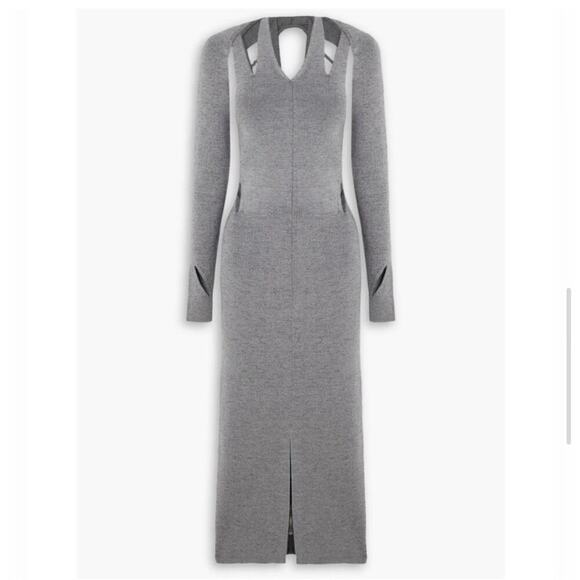 Dion Lee Wool Dress Ribbed Knit Bodycon Cutout Baddie Going Out Party Cut Out 8 - Picture 2 of 8